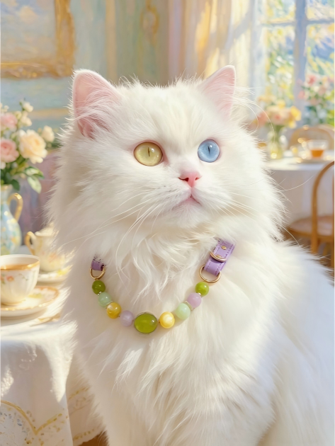 Monet Garden Crystal Pet Collar