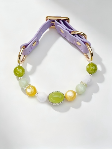 Monet Garden Crystal Pet Collar