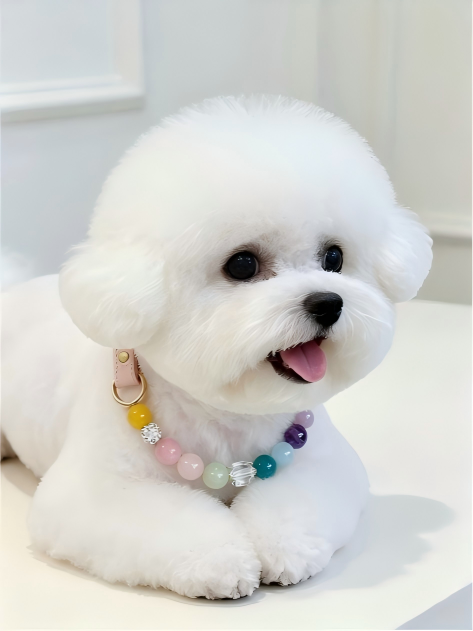 Rainbow Charm Crystal Pet Collar