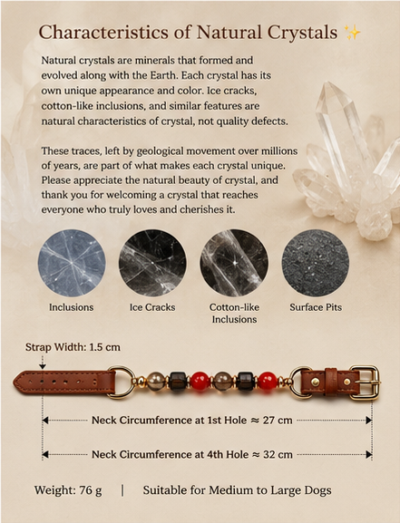 Crimson Crystal Fortune Pet Collar